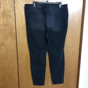 Dark grey wash skinny jeans